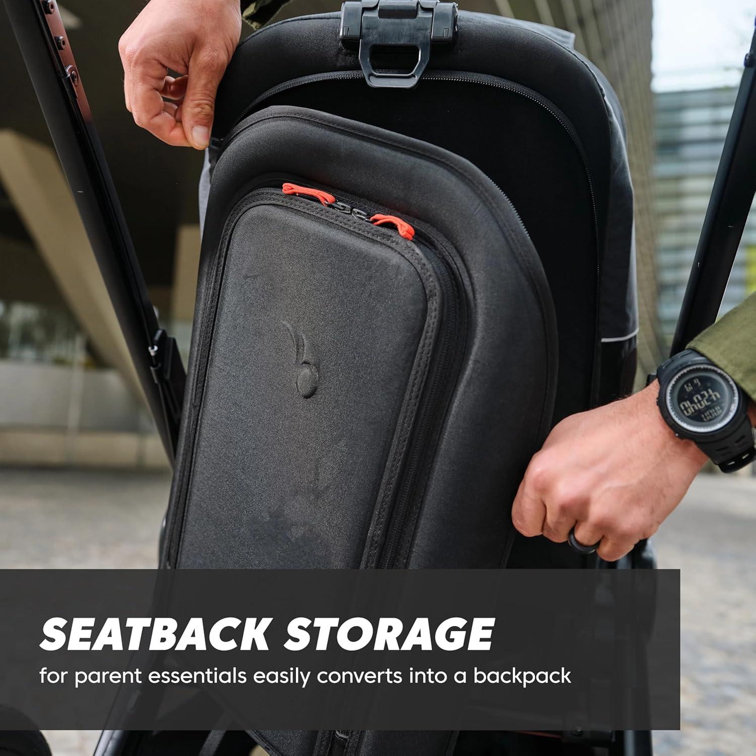 imageBaby Jogger Bike Trailer Compatible with City Prix Jogging Stroller AllWheel Suspension ampamp FrontWheel Swivel for Smooth Rides Seatback and UnderSeat Storage and Mesh CoveringJogger Bike Trailer