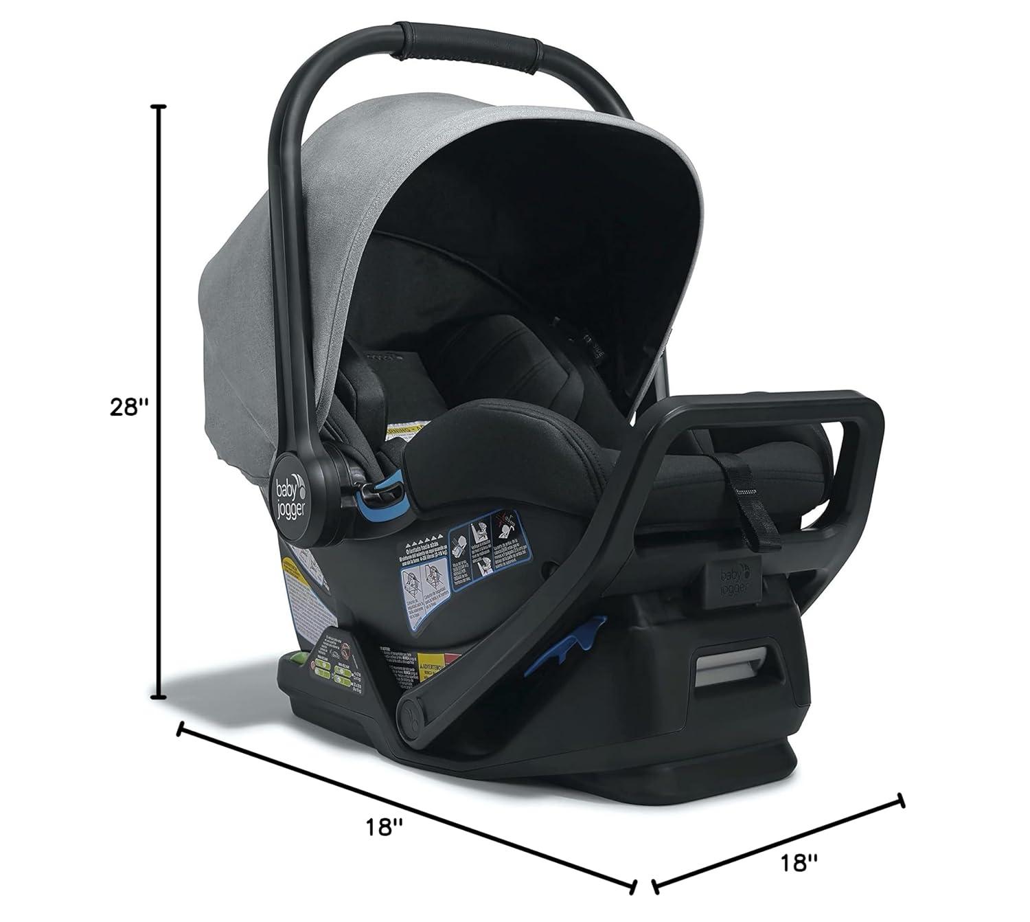 imageBaby Jogger City Go 2 Infant Car Seat Pike Exclusive Includes Leatherette Handlebar and Premium Fabrics for a Safe and Comfortable Ride from Day OnePike
