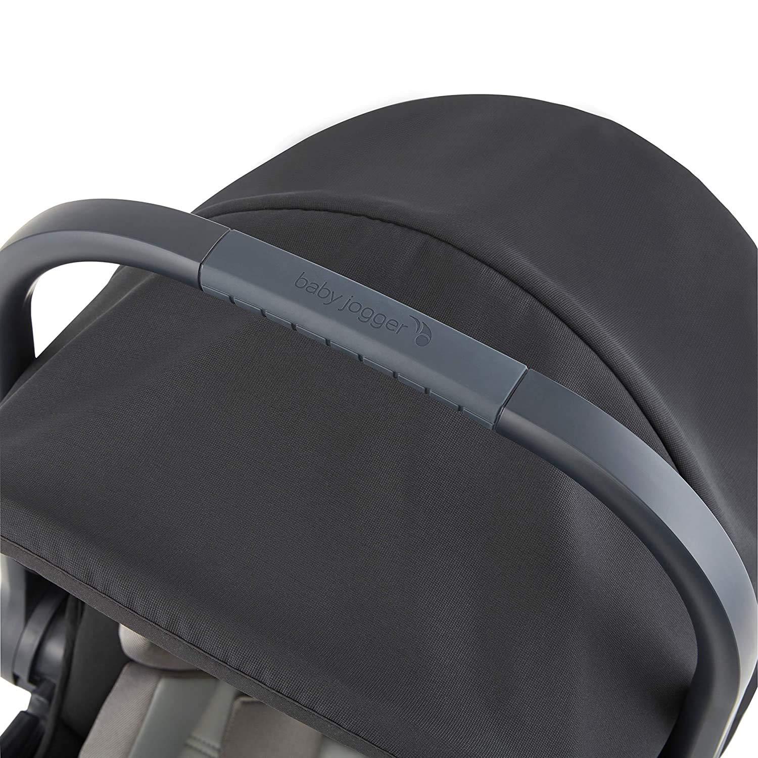 imageBaby Jogger City Go 2 Infant Car Seat Pike Exclusive Includes Leatherette Handlebar and Premium Fabrics for a Safe and Comfortable Ride from Day OneSlate