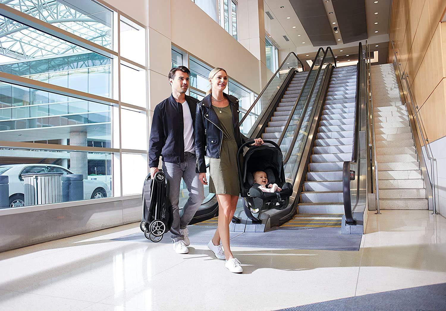 imageBaby Jogger City Go 2 Infant Car Seat Pike Exclusive Includes Leatherette Handlebar and Premium Fabrics for a Safe and Comfortable Ride from Day OneSlate