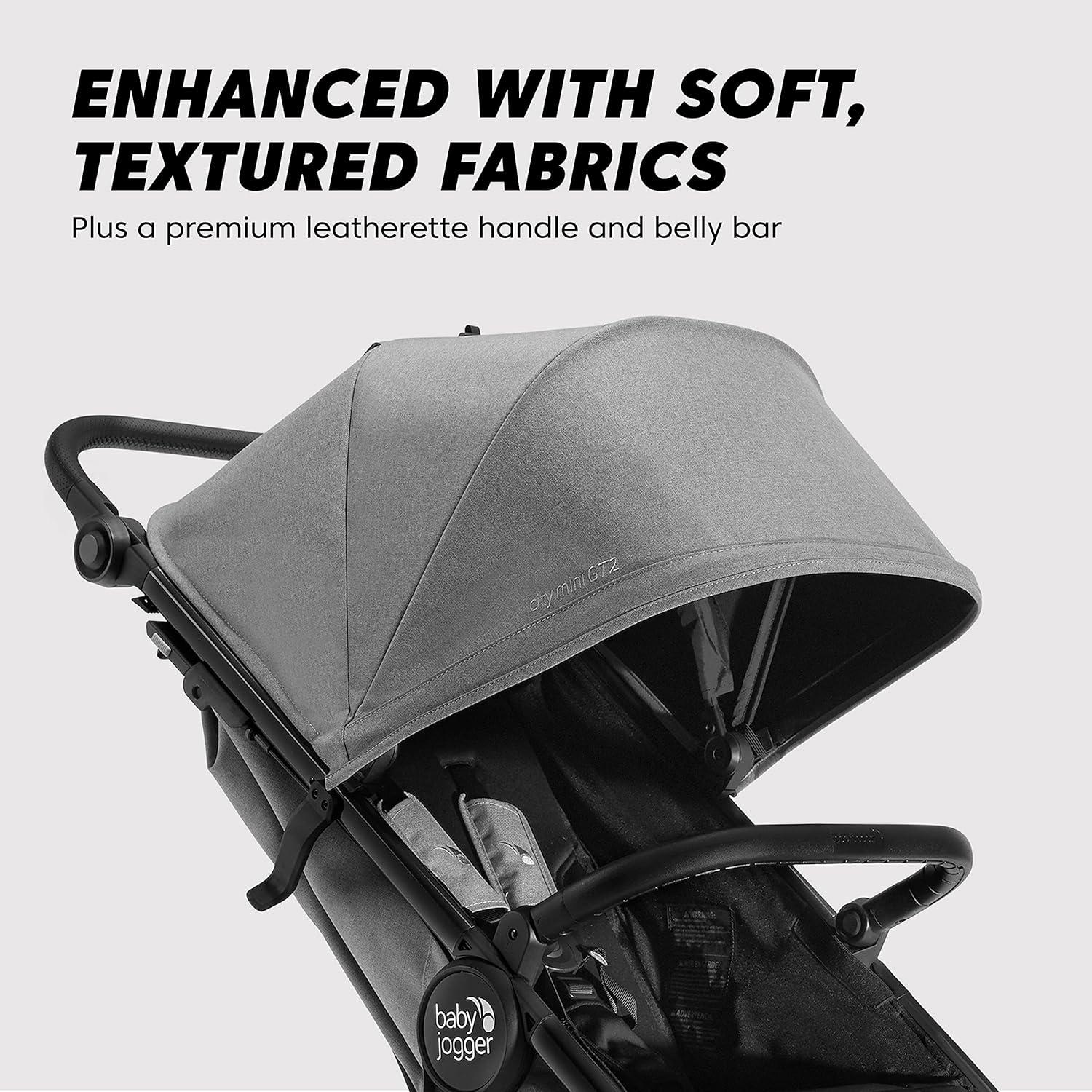 imageBaby Jogger City Mini GT2 AllTerrain Double Stroller Jet Black Perfect for Newborn and Toddler Compatible with Britax Cybex Graco and Maxi Cosi Infant Car SeatsPike