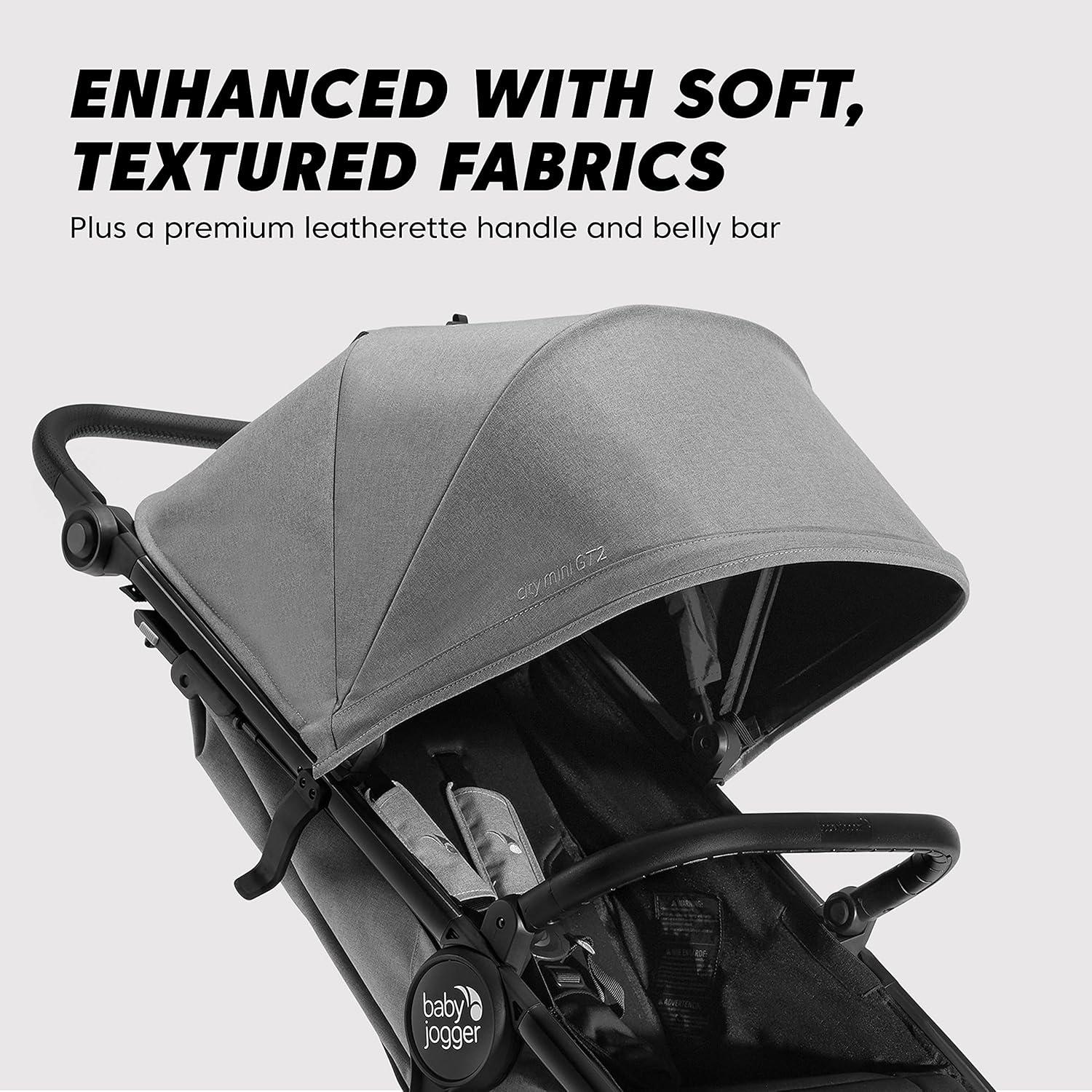 imageBaby Jogger City Mini GT2 AllTerrain Double Stroller Jet Black Perfect for Newborn and Toddler Compatible with Britax Cybex Graco and Maxi Cosi Infant Car SeatsPike