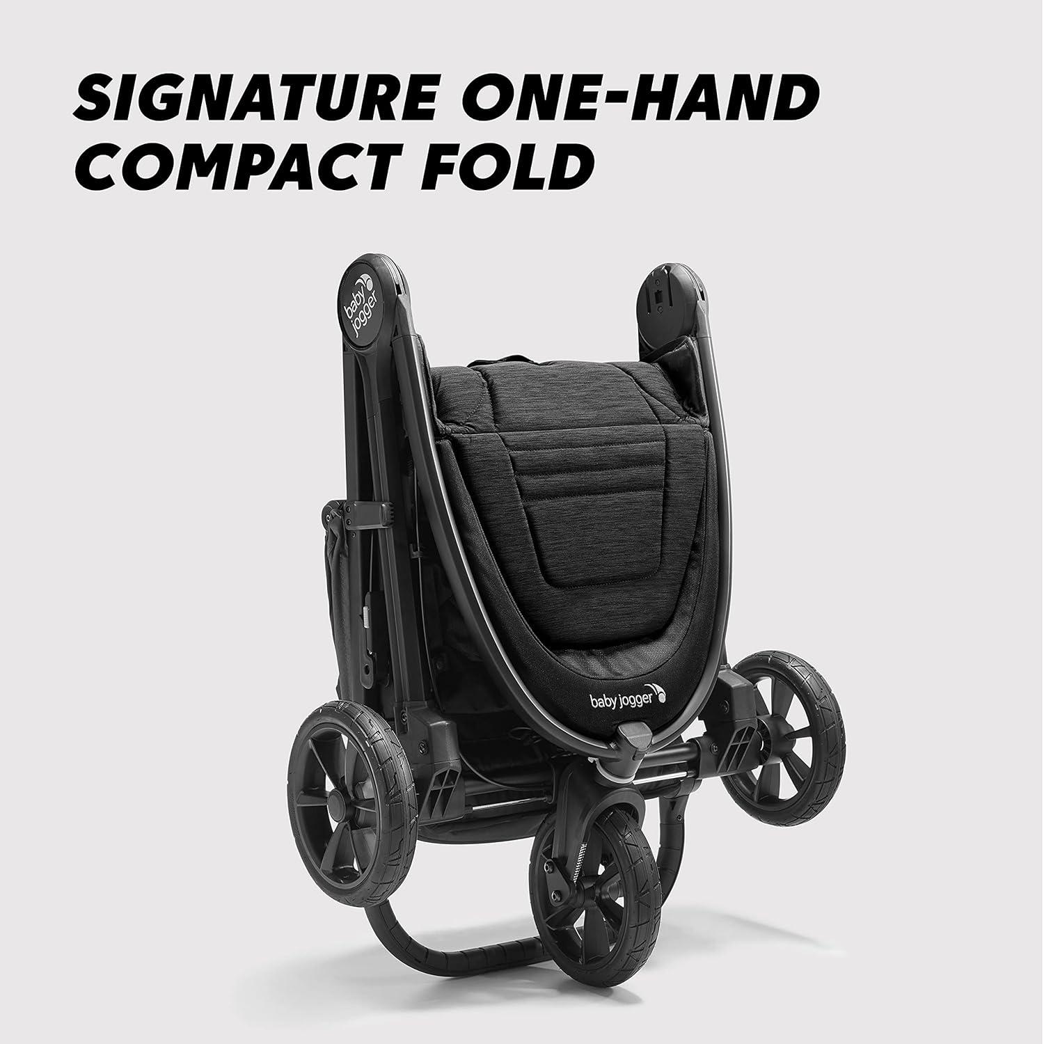 imageBaby Jogger City Mini GT2 AllTerrain Double Stroller Jet Black Perfect for Newborn and Toddler Compatible with Britax Cybex Graco and Maxi Cosi Infant Car SeatsBlack