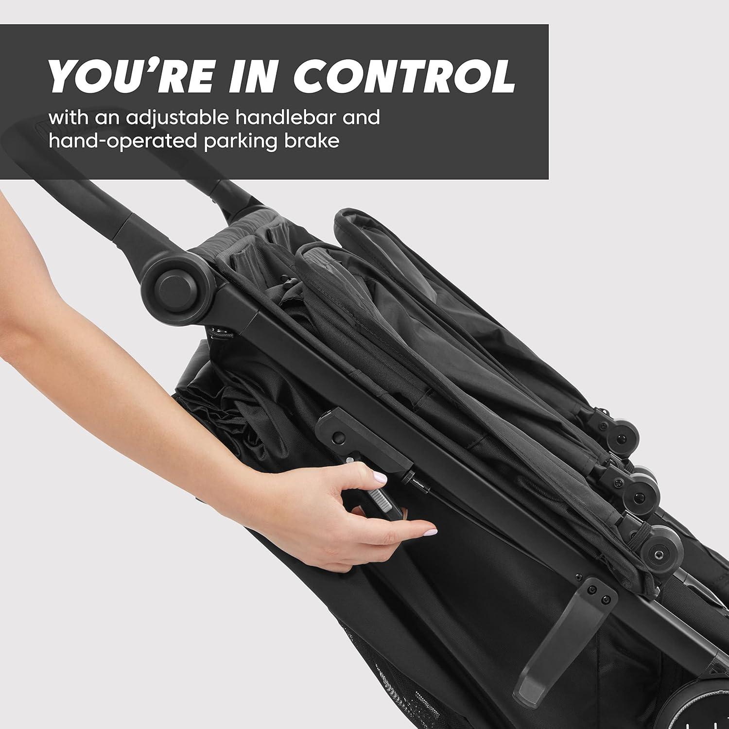 imageBaby Jogger City Mini GT2 AllTerrain Double Stroller Jet Black Perfect for Newborn and Toddler Compatible with Britax Cybex Graco and Maxi Cosi Infant Car SeatsPike