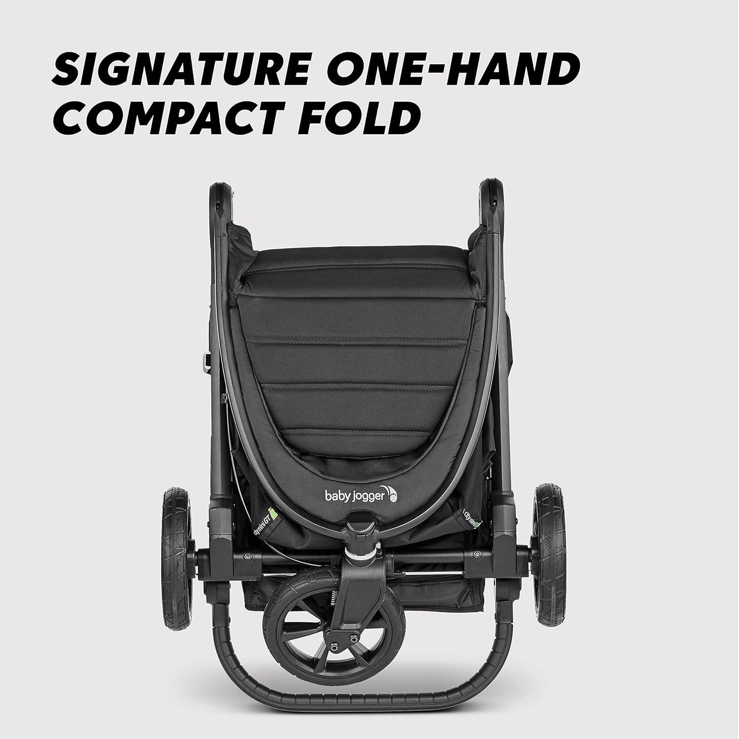 imageBaby Jogger City Mini GT2 AllTerrain Travel System Includes City GO 2 Infant Car Seat JetSlate