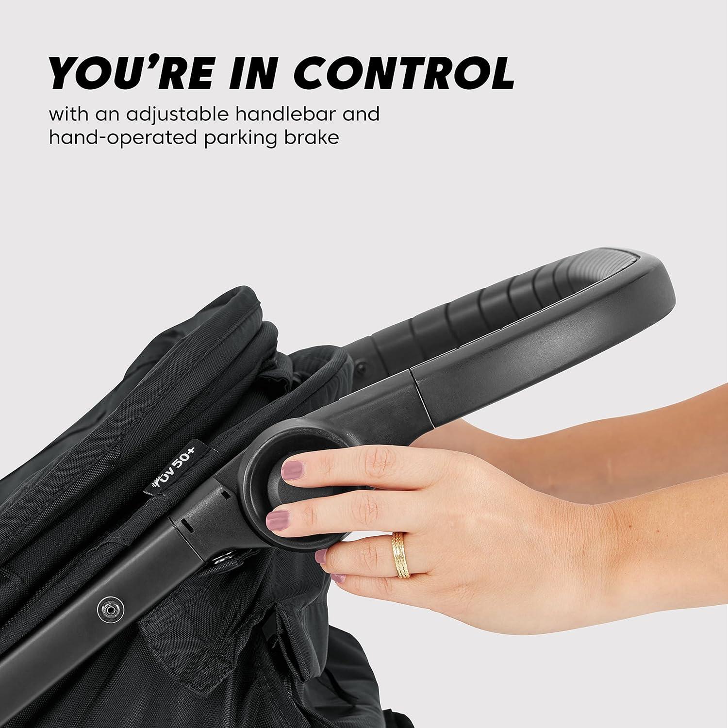 imageBaby Jogger City Mini GT2 AllTerrain Travel System Includes City GO 2 Infant Car Seat JetSlate