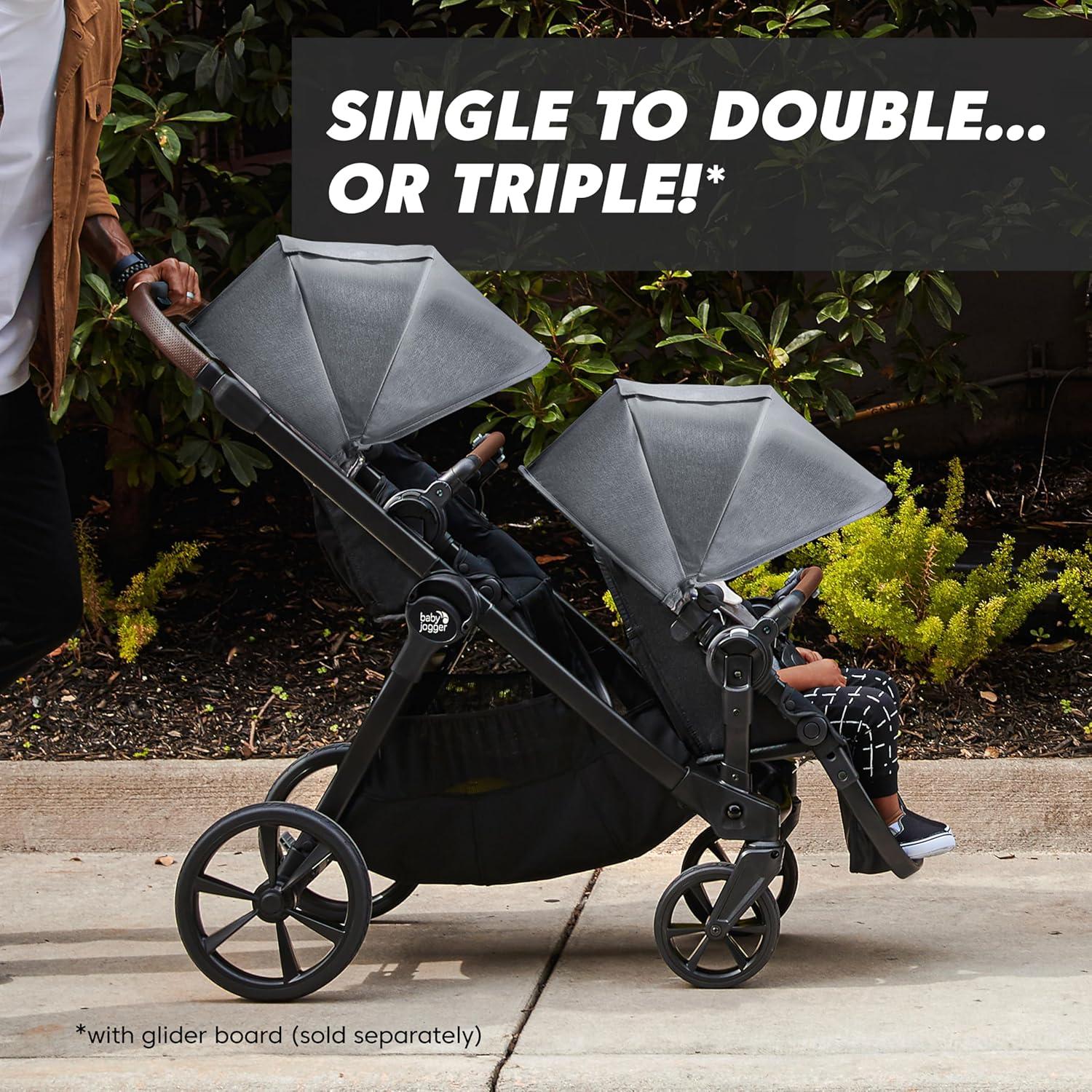 imageBaby Jogger City Select 2 SingletoDouble Modular Stroller Eco Collection Lunar BlackLunar Black