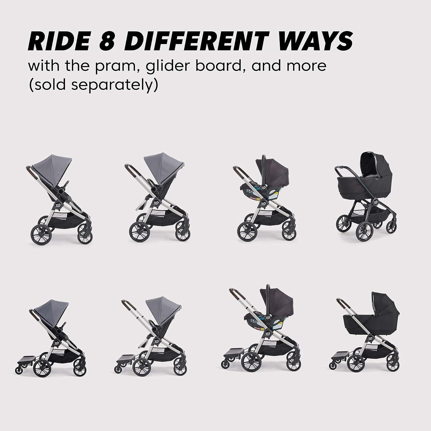 imageBaby Jogger City Sights Stroller Convertible Stroller with Compact Fold Dark SlateDark Slate