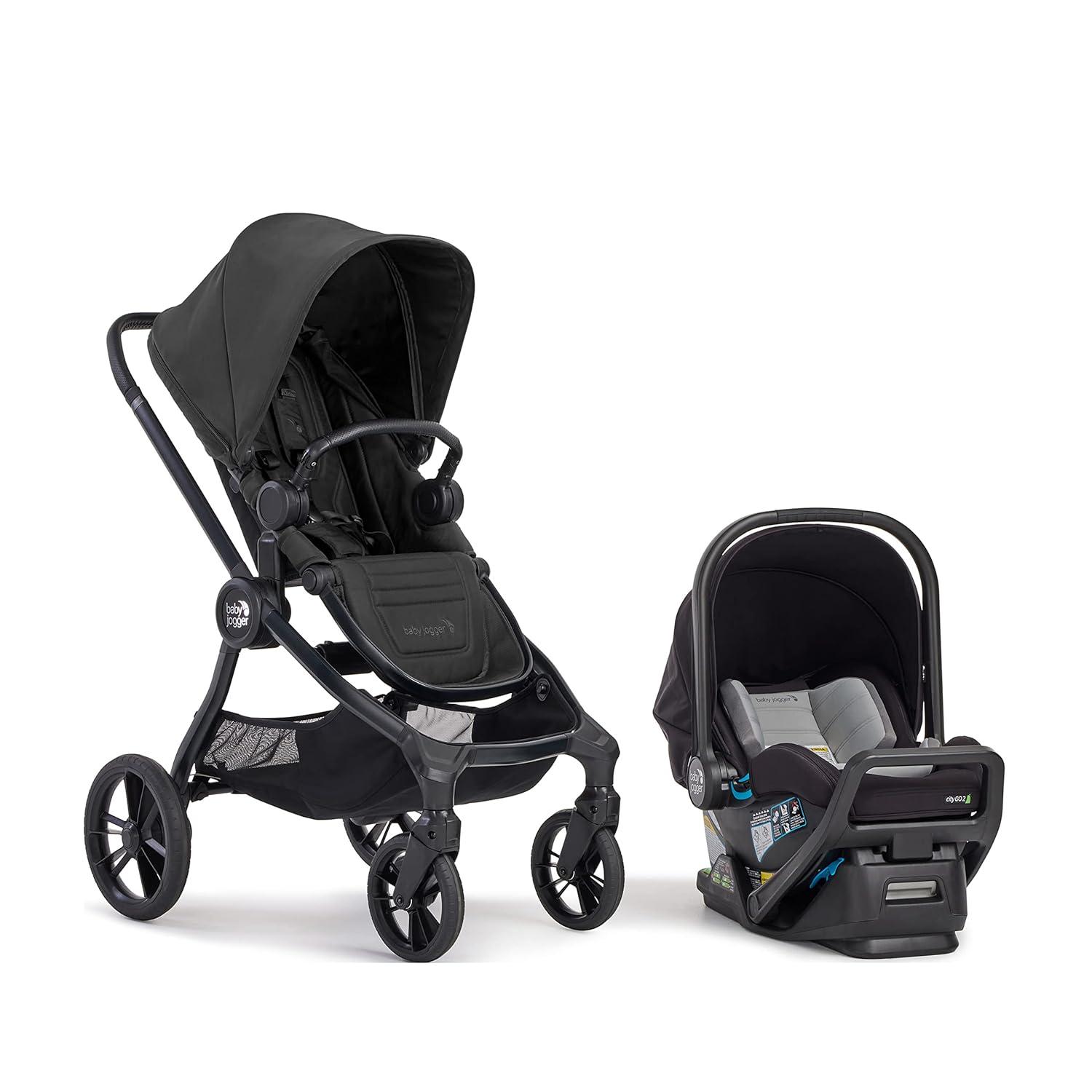 imageBaby Jogger City Sights Stroller Convertible Stroller with Compact Fold Dark SlateRich Black