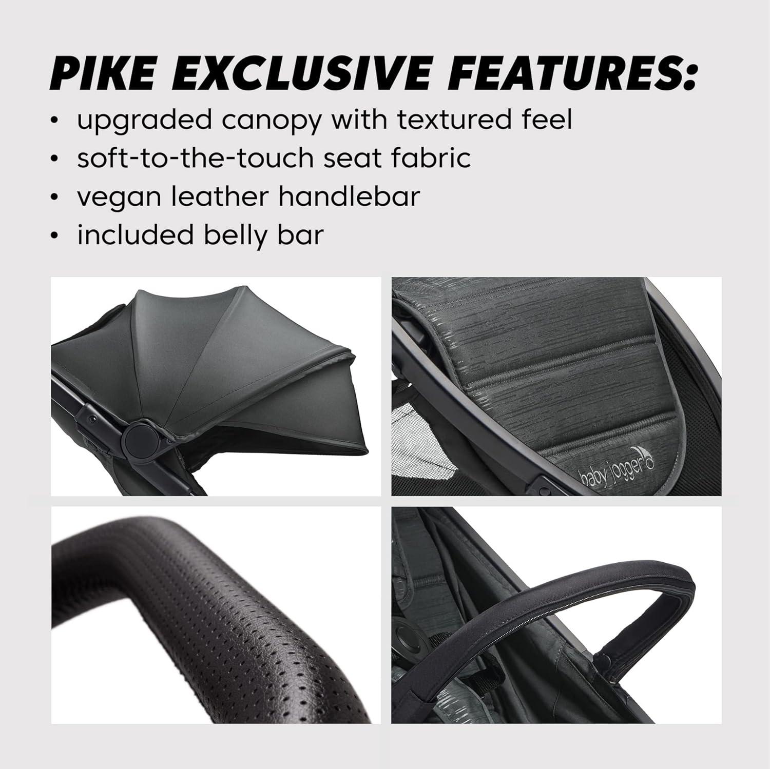 imageBaby Jogger City Tour 2 UltraCompact CarryOn Approved Travel Stroller in Pitch Black Lightweight Easy Fold Ideal for Traveling and Everyday AdventuresPike