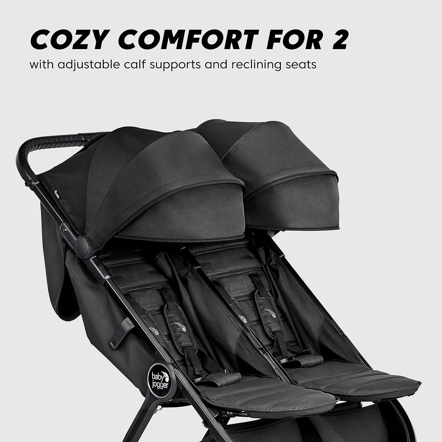 imageBaby Jogger City Tour 2 UltraCompact CarryOn Approved Travel Stroller in Pitch Black Lightweight Easy Fold Ideal for Traveling and Everyday AdventuresPitch Black