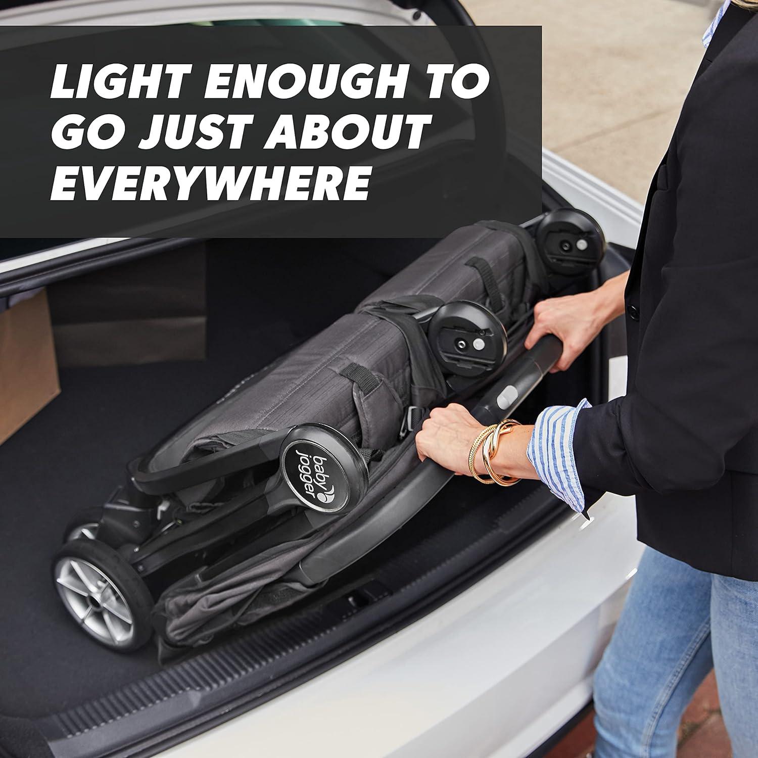 imageBaby Jogger City Tour 2 UltraCompact CarryOn Approved Travel Stroller in Pitch Black Lightweight Easy Fold Ideal for Traveling and Everyday AdventuresPitch Black