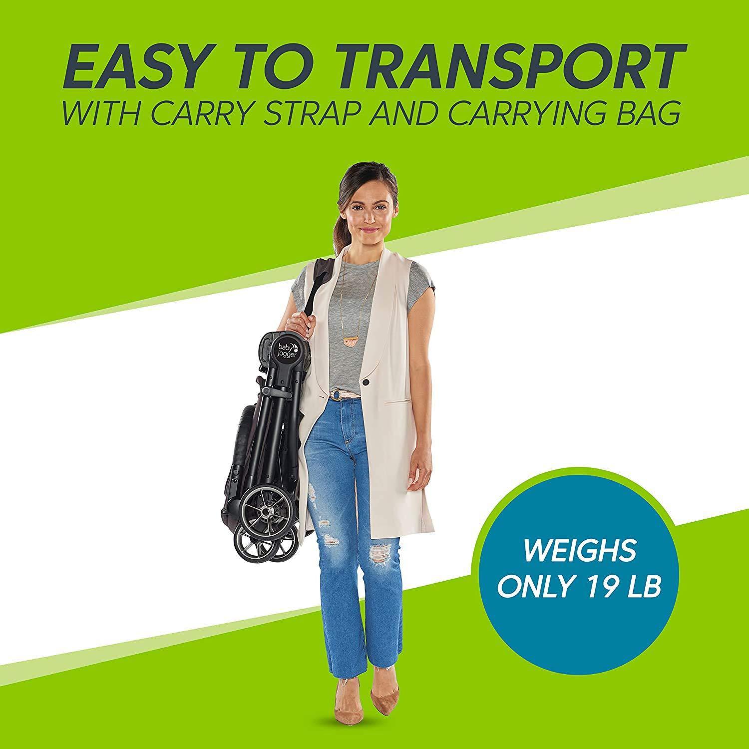 imageBaby Jogger City Tour LUX Stroller Compact Travel Stroller Lightweight Baby Stroller with BackpackStyle Carry Bag Perfect for Travel Iris