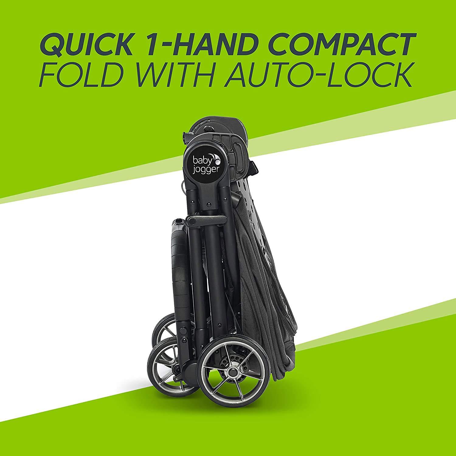 imageBaby Jogger City Tour LUX Stroller Compact Travel Stroller Lightweight Baby Stroller with BackpackStyle Carry Bag Perfect for Travel Iris