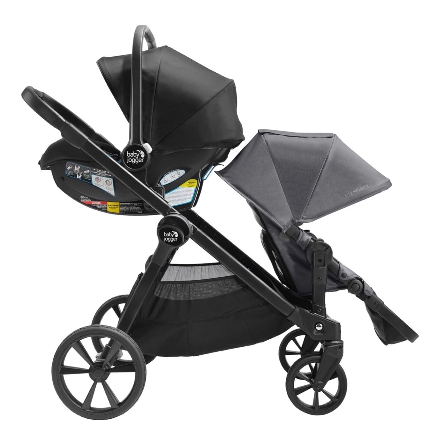 imageBaby Jogger Second Seat Kit for City Select 2 Stroller Eco Collection Harbor GreyRadiant Slate