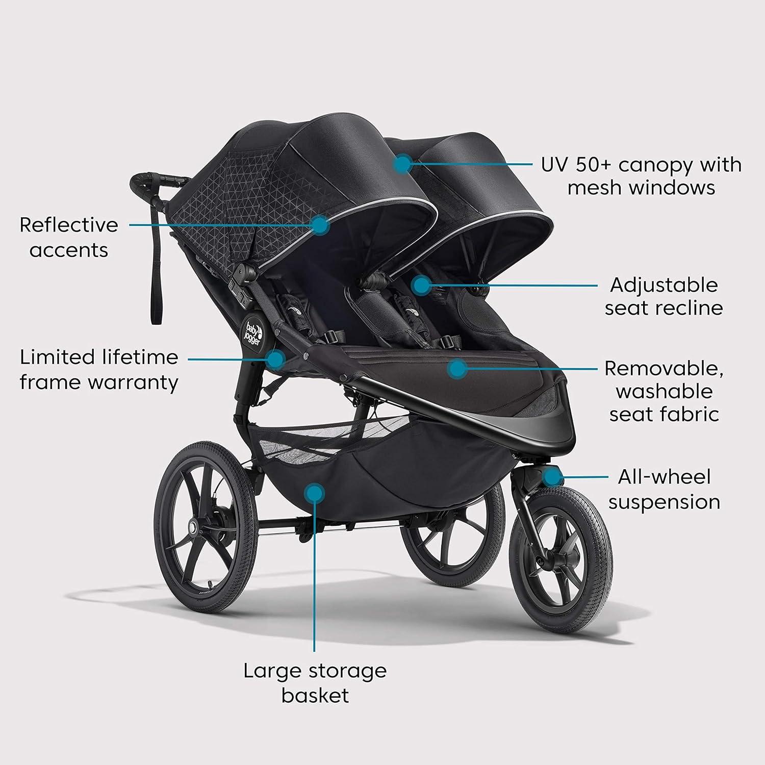 imageBaby Jogger Summit X3 Jogging StrollerMidnight Black