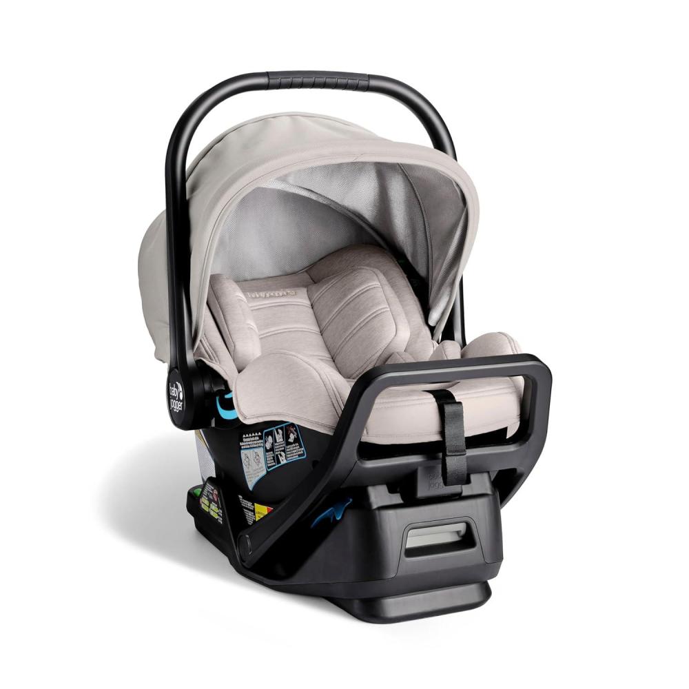 imageBaby Jogger City Go 2 Infant Car Seat Pike Exclusive Includes Leatherette Handlebar and Premium Fabrics for a Safe and Comfortable Ride from Day OneFrosted Ivory