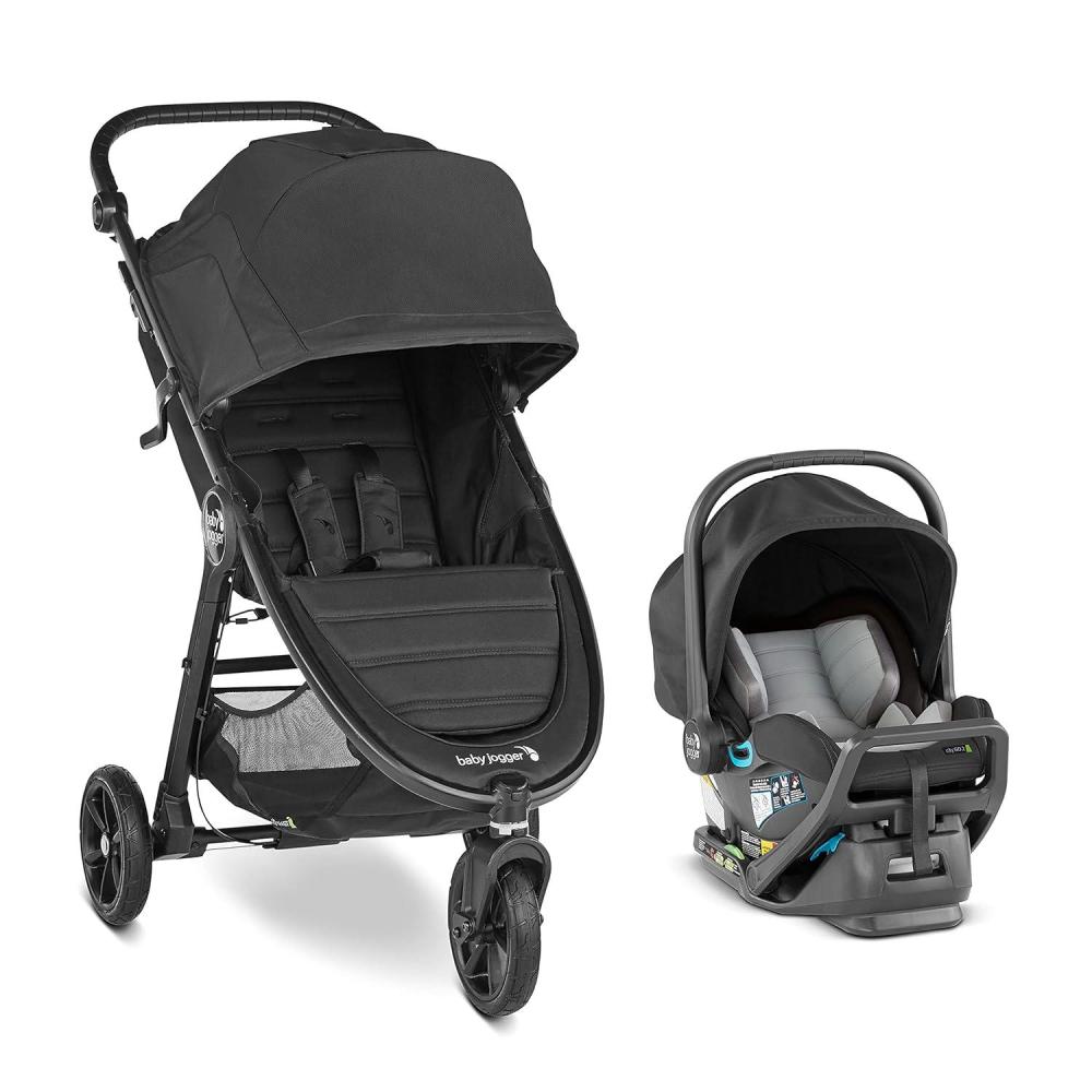 imageBaby Jogger City Mini GT2 AllTerrain Travel System Includes City GO 2 Infant Car Seat JetJet