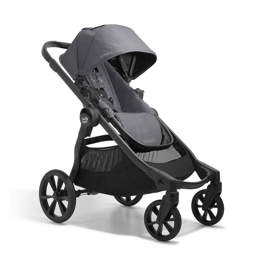 imageBaby Jogger City Select 2 SingletoDouble Modular Stroller Eco Collection Lunar BlackRadiant Slate