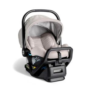 Baby Jogger City Go 2 Infant Car Seat, Pike Exclusive Includes Leatherette Handlebar and Premium Fabrics for a Safe and Comfortable Ride from Day One(Frosted Ivory)