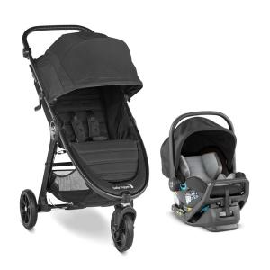 Baby Jogger City Mini GT2 All-Terrain Travel System | Includes City GO 2 Infant Car Seat, Jet(Jet)