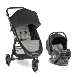 Baby Jogger City Mini GT2 All-Terrain Travel System | Includes City GO 2 Infant Car Seat, Jet(Slate)